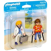 PLAYMOBIL- Duo Pack Duopack Doctora y Paciente- Multicolor (70079)